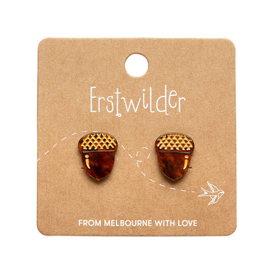 Erstwilder Essentials X Fluer Harris Acorn Stud Earrings (2 Colorways)