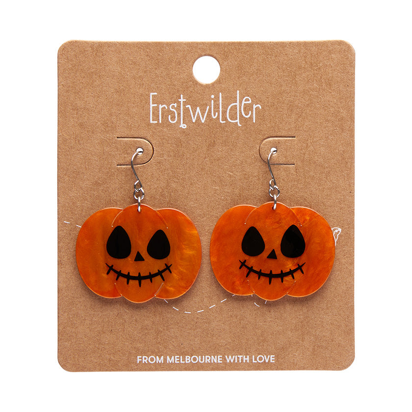 Erstwilder Essentials Jack O Lantern Drop Earrings (2 Colorways)