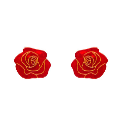 Erstwilder X Pete Cromer Eternal Rose Stud Earrings (2 Colorways)