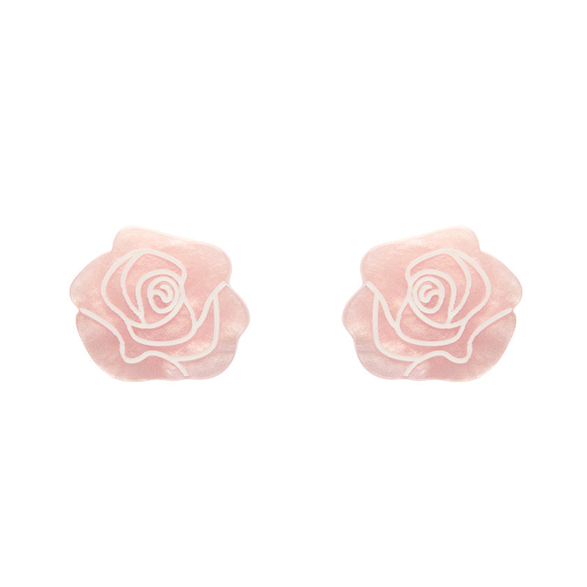 Erstwilder X Pete Cromer Eternal Rose Stud Earrings (2 Colorways)