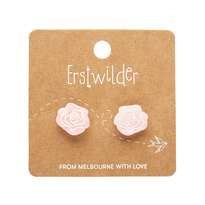 Erstwilder X Pete Cromer Eternal Rose Stud Earrings (2 Colorways)