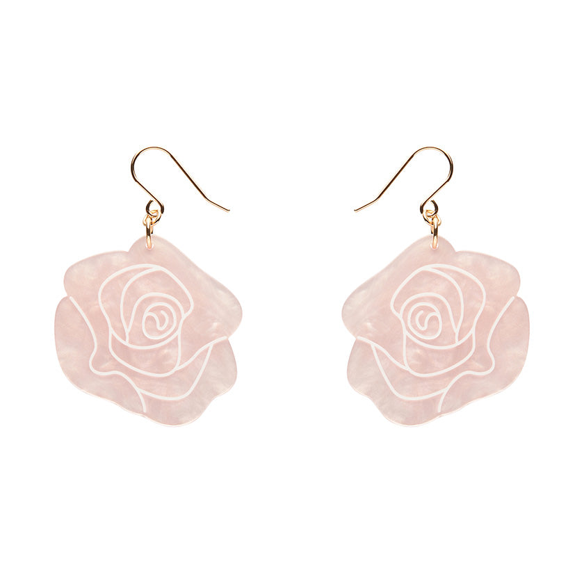 Erstwilder X Pete Cromer Eternal Rose Drop Earrings (2 Colorways)
