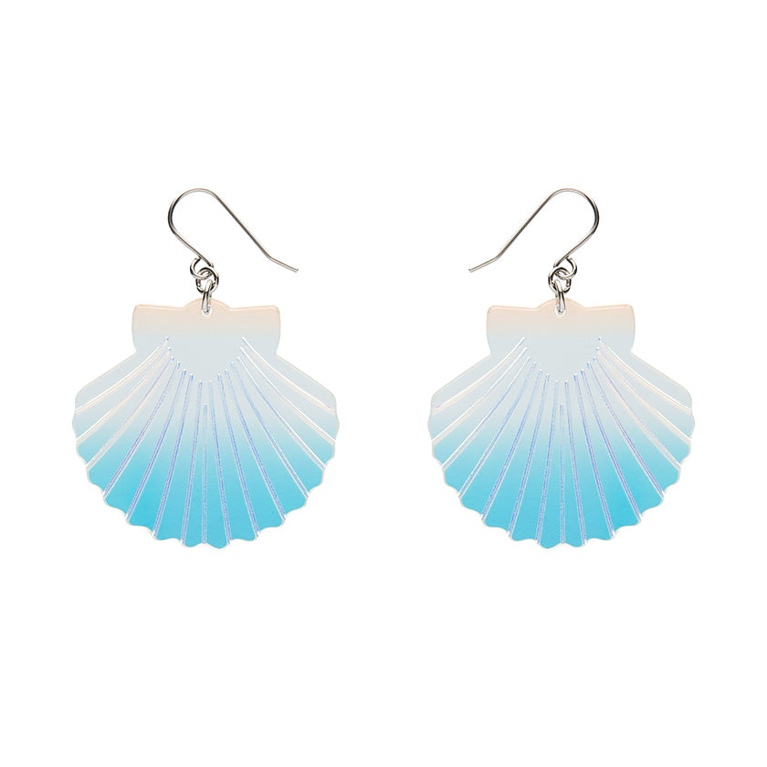 Erstwilder X Pete Cromer Sea Shell Drop Earrings - White (2 Colorways)