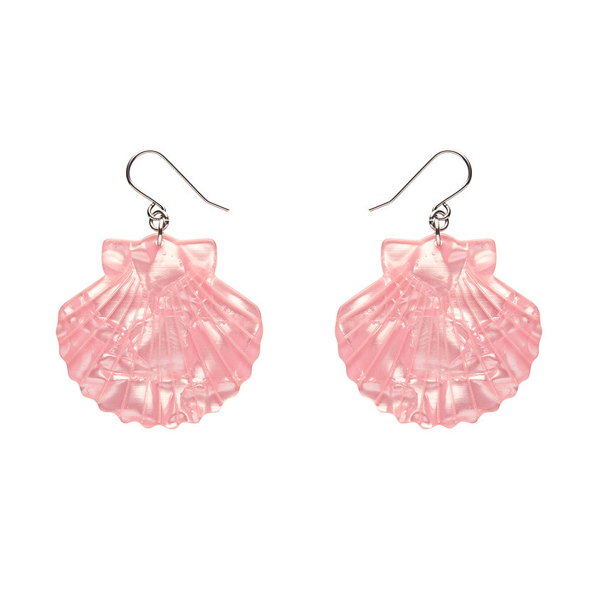 Erstwilder X Pete Cromer Sea Shell Drop Earrings - White (2 Colorways)