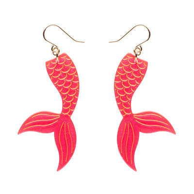 Erstwilder X Pete Cromer Mermaid Tail Drop Earrings (3 Colorways)