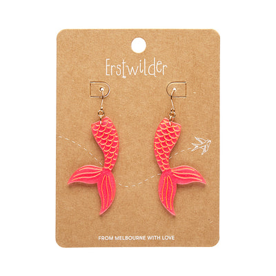 Erstwilder X Pete Cromer Mermaid Tail Drop Earrings (3 Colorways)