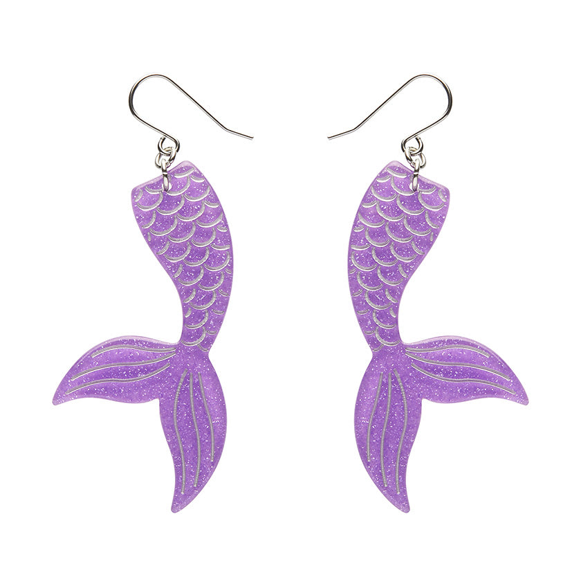 Erstwilder X Pete Cromer Mermaid Tail Drop Earrings (3 Colorways)