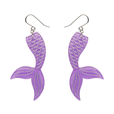Erstwilder X Pete Cromer Mermaid Tail Drop Earrings (3 Colorways)