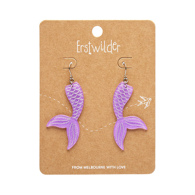 Erstwilder X Pete Cromer Mermaid Tail Drop Earrings (3 Colorways)