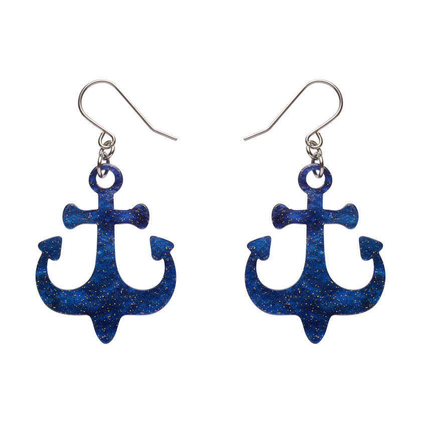 Erstwilder Essentials Ship Anchor Drop Earrings (2 Colorways)