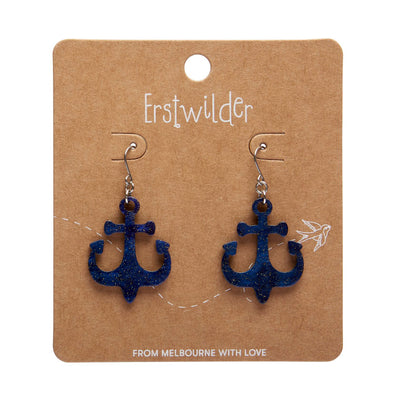 Erstwilder Essentials Ship Anchor Drop Earrings (2 Colorways)