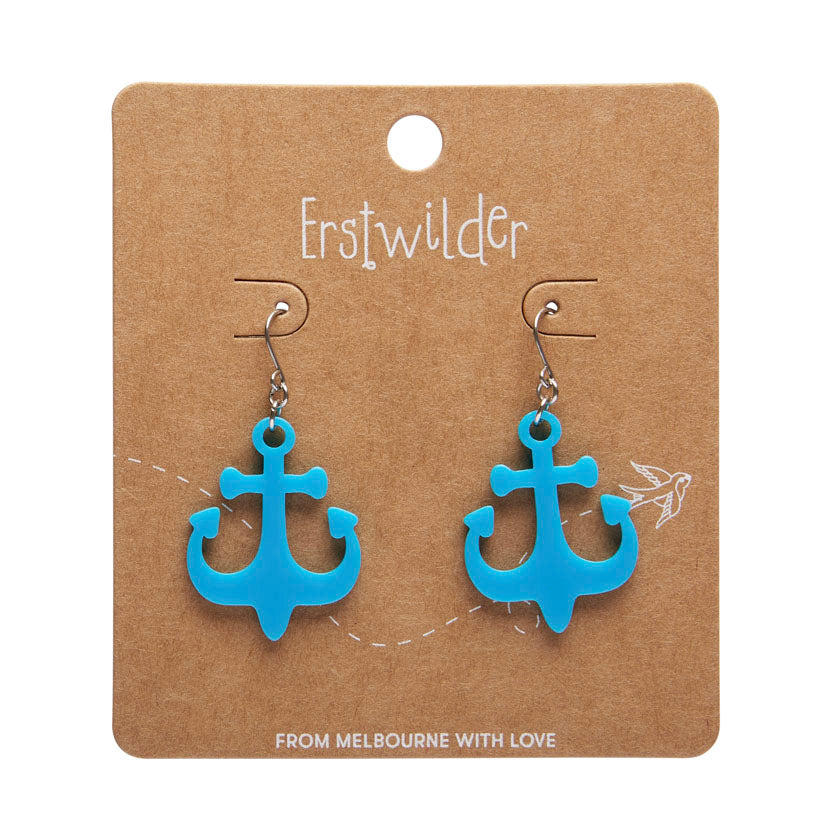 Erstwilder Essentials Ship Anchor Drop Earrings (2 Colorways)