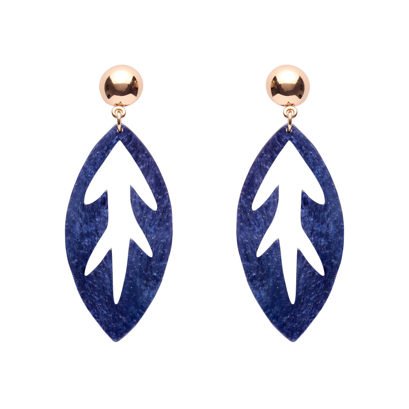 Erstwilder X Pete Cromer Leaf Drop Earrings (4 Colorways)