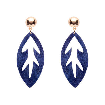 Erstwilder X Pete Cromer Leaf Drop Earrings (4 Colorways)