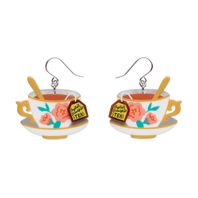 Erstwilder  Fancy a Cuppa Drop Earrings