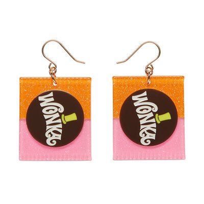 Erstwilder X Willy Wonka Willy Wonka Bar Drop Earrings