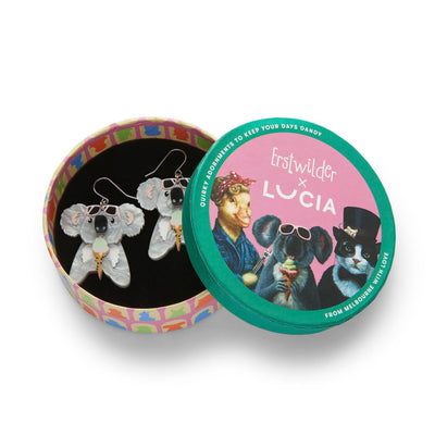 Erstwilder X Lucia Heffernan The Sweetest Koala Drop Earrings