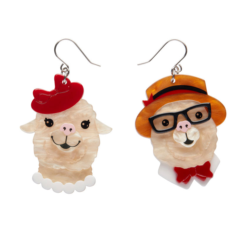 Erstwilder X Lucia Heffernan The Enamoured Alpacas Drop Earrings