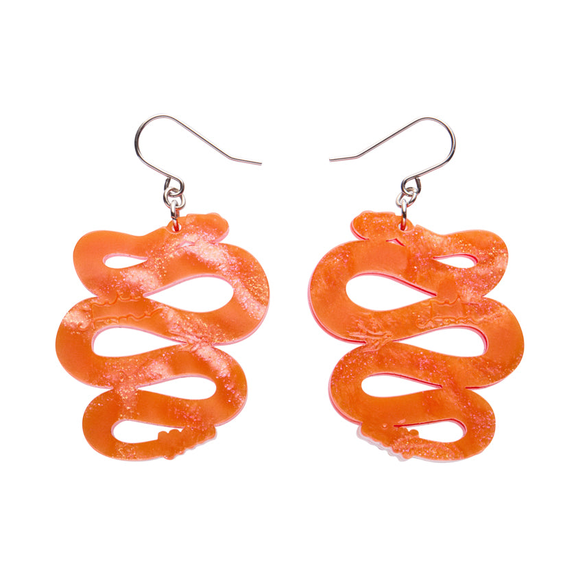 Erstwilder X Pete Cromer The Rowdy Rattlesnake Drop Earrings