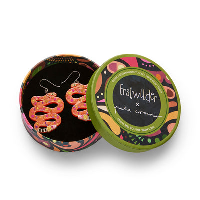 Erstwilder X Pete Cromer The Rowdy Rattlesnake Drop Earrings