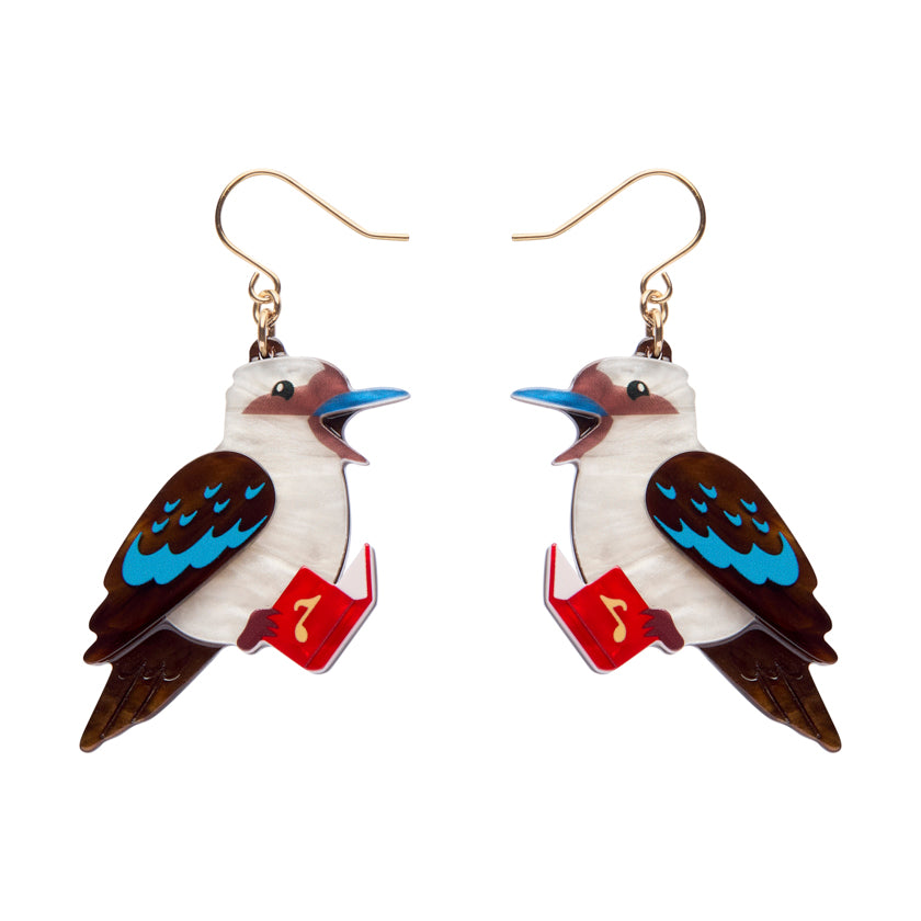 Erstwilder Kip the Kookaburra Drop Earrings