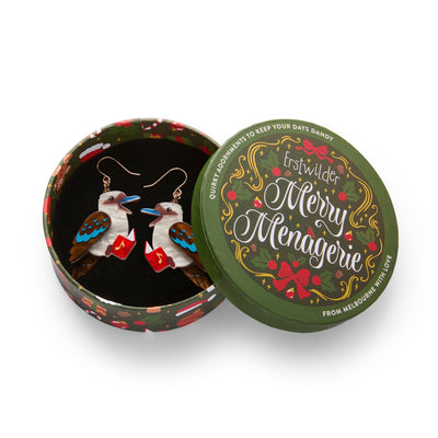 Erstwilder Kip the Kookaburra Drop Earrings