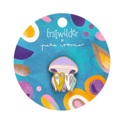 Erstwilder The Whimsical White Spotted Jellyfish Enamel Pin