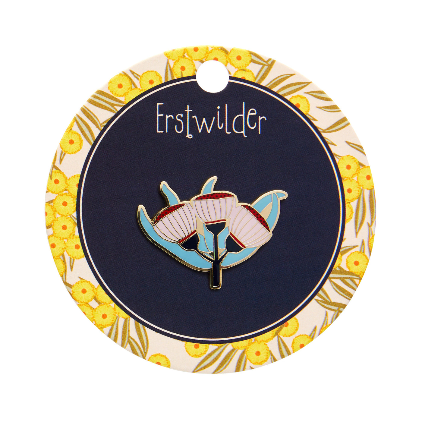 Erstwilder X Jocelyn Ruby Red-Flowering Gum Enamel Pin