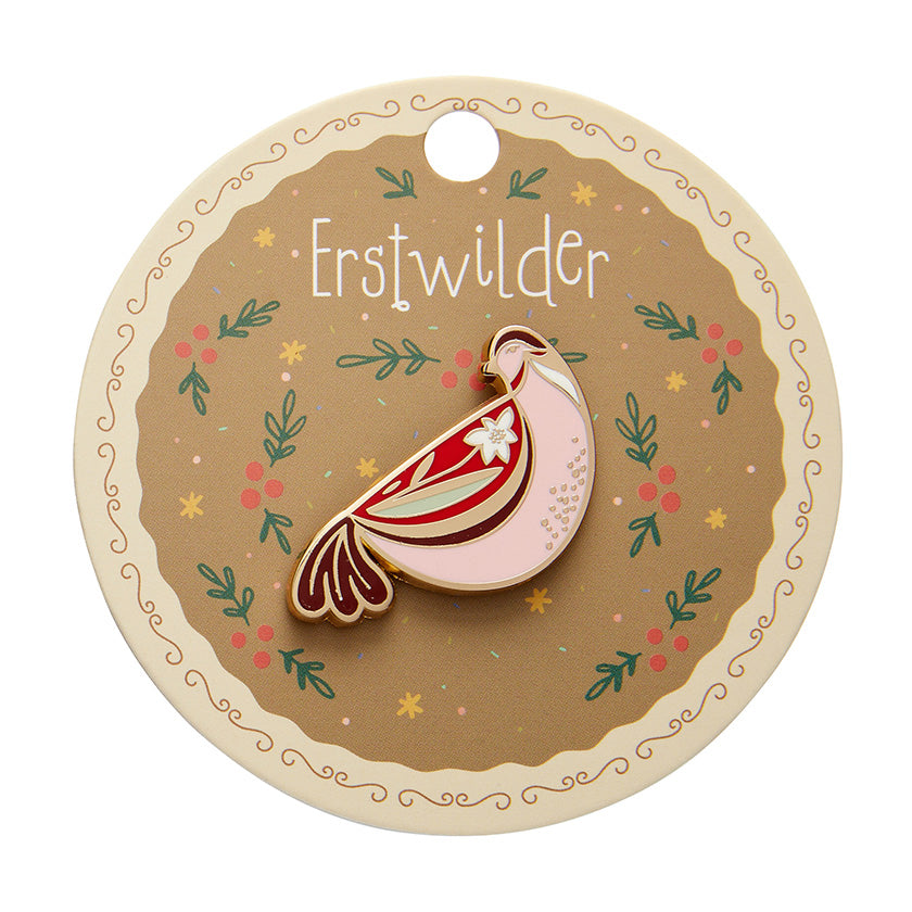 Erstwilder Partridge Perfection Enamel Pin