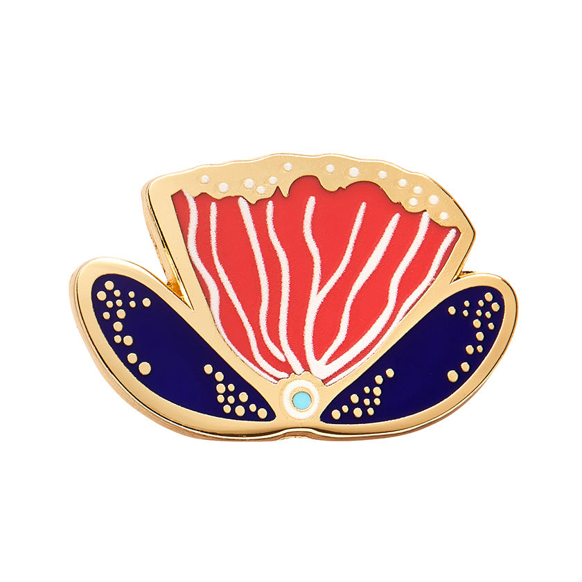 Erstwilder X Lauren Rogers Fervent Feather Flower Enamel Pin