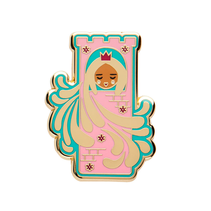Erstwilder X Pete Cromer Let Your Hair Down Enamel Pin