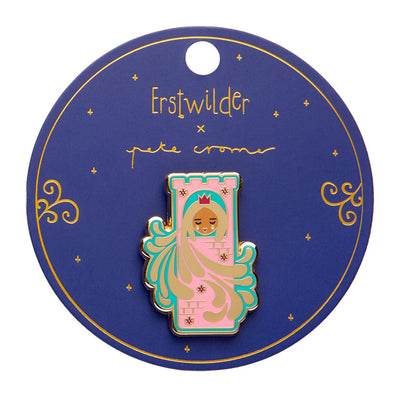 Erstwilder X Pete Cromer Let Your Hair Down Enamel Pin