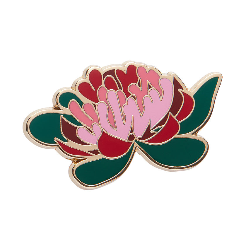 Erstwilder Seen from Afar Waratah Enamel Pin