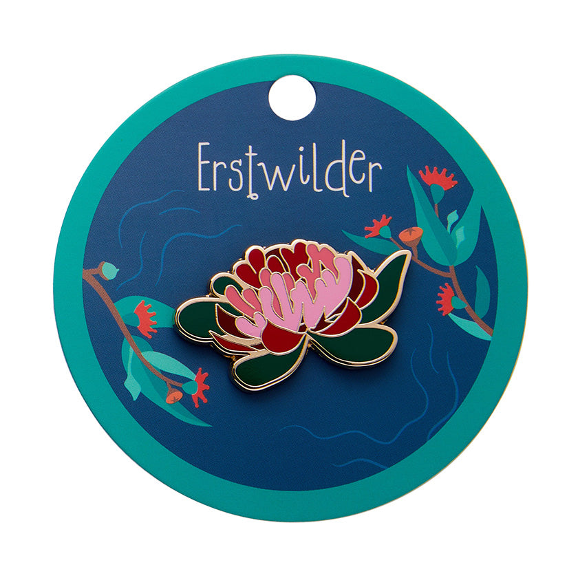 Erstwilder Seen from Afar Waratah Enamel Pin