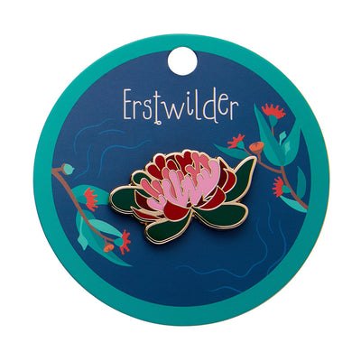 Erstwilder Seen from Afar Waratah Enamel Pin