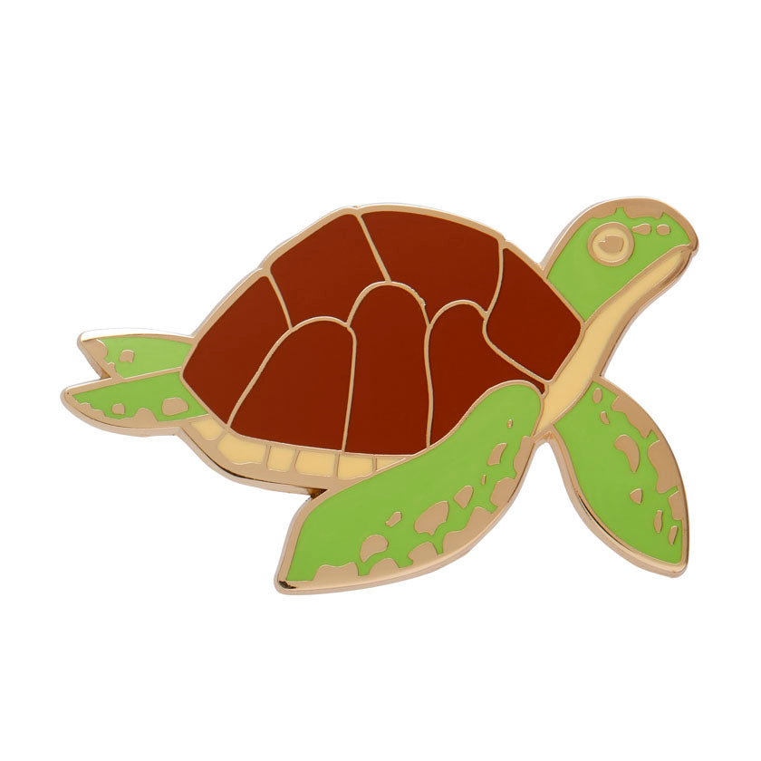 Erstwilder Green Turtle Enamel Pin