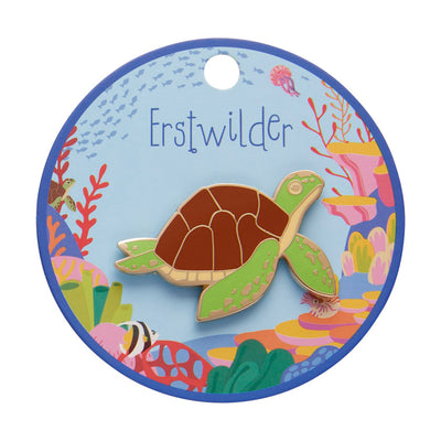 Erstwilder Green Turtle Enamel Pin