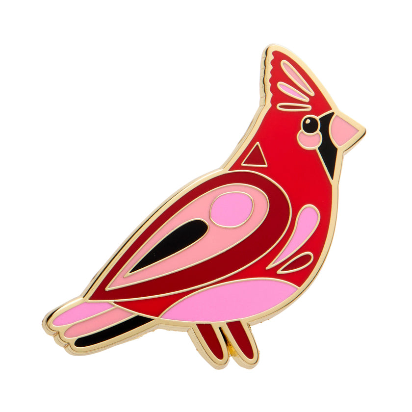 Erstwilder X Pete Cromer The Notable Northern Cardinal Enamel Pin