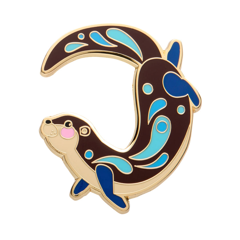 Erstwilder X Pete Cromer The Outgoing Otter Enamel Pin