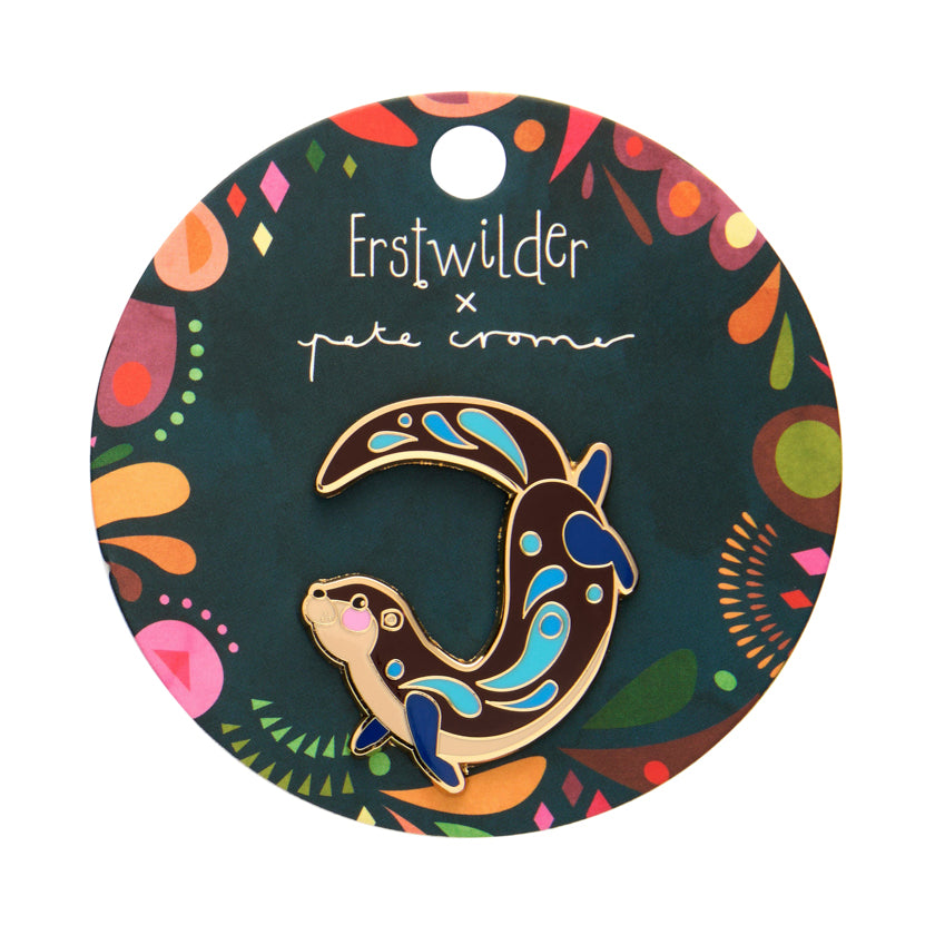 Erstwilder X Pete Cromer The Outgoing Otter Enamel Pin