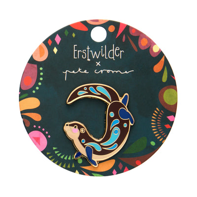 Erstwilder X Pete Cromer The Outgoing Otter Enamel Pin