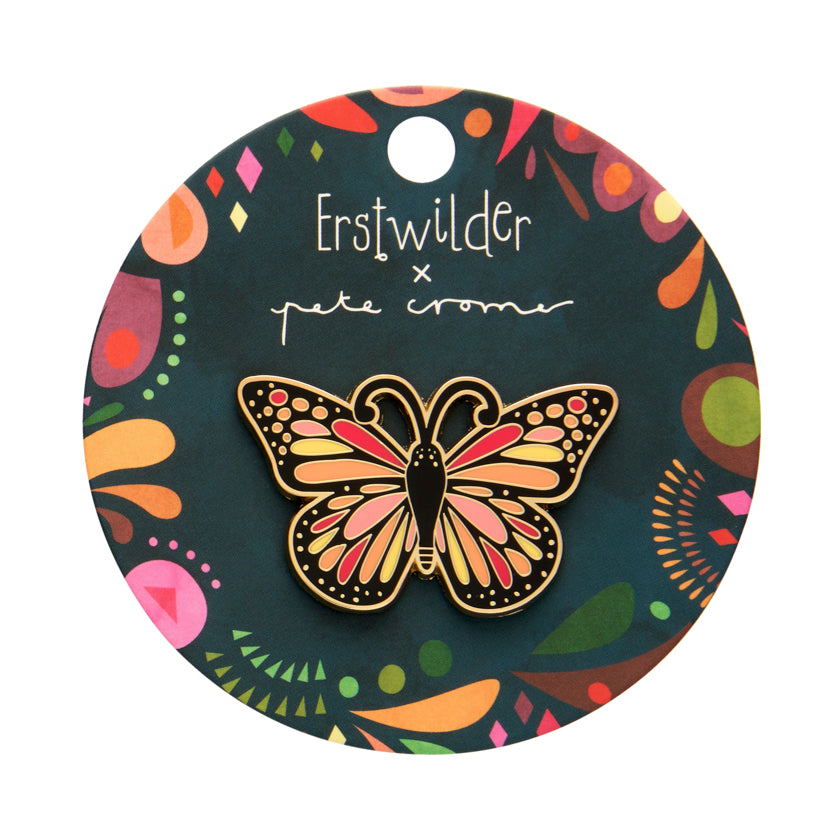 Erstwilder X Pete Cromer The Magnificent Monarch Butterfly Enamel Pin