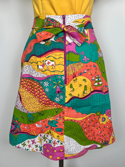Landscape Pocket Skirt w/Ties
