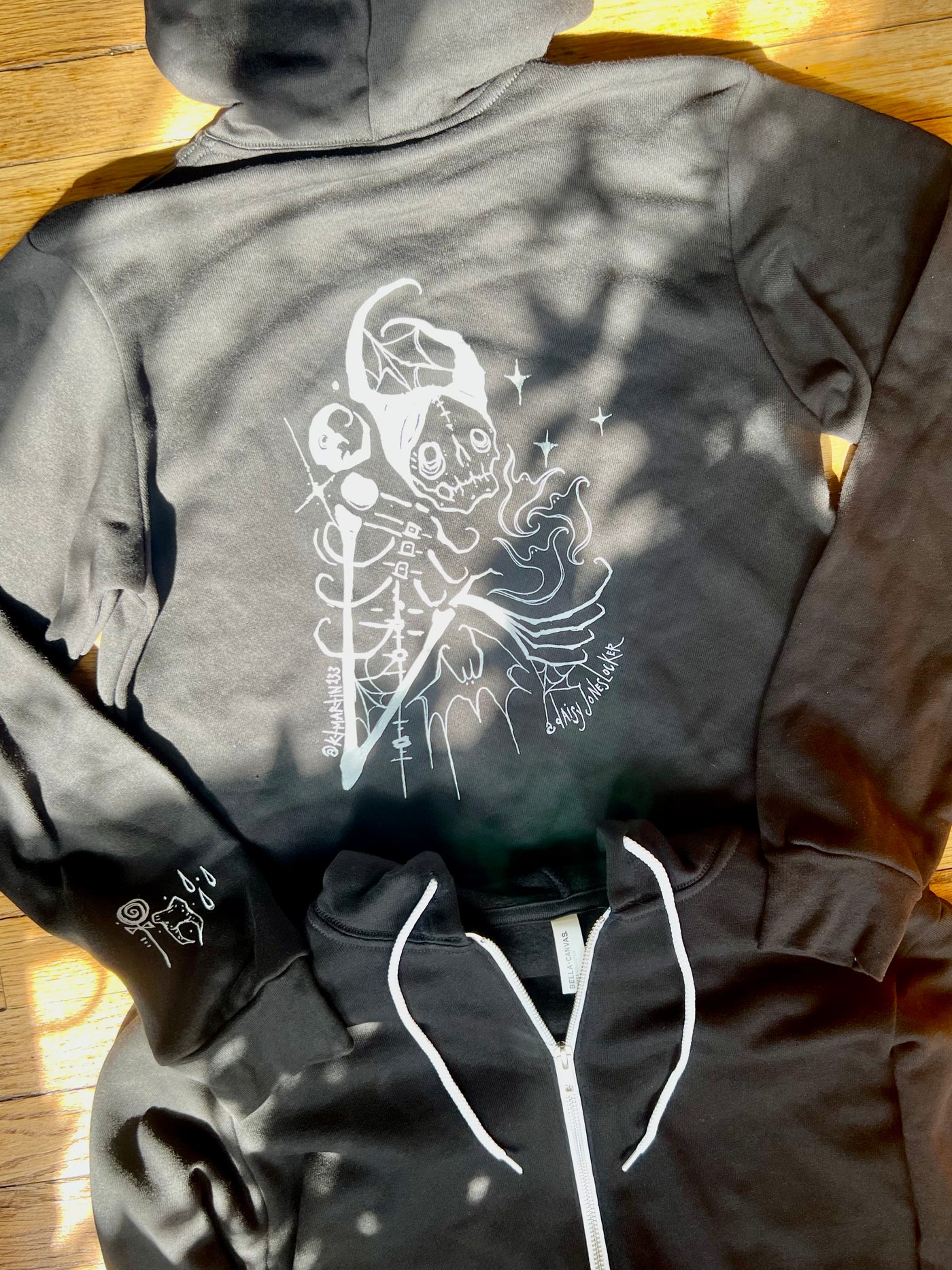 Spooky Guy Zip Front Hoodie