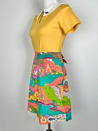 Landscape Pocket Skirt w/Ties