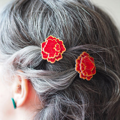 Erstwilder X Frida Kahlo Flower of Life Hair Clips Set - 2 Piece
