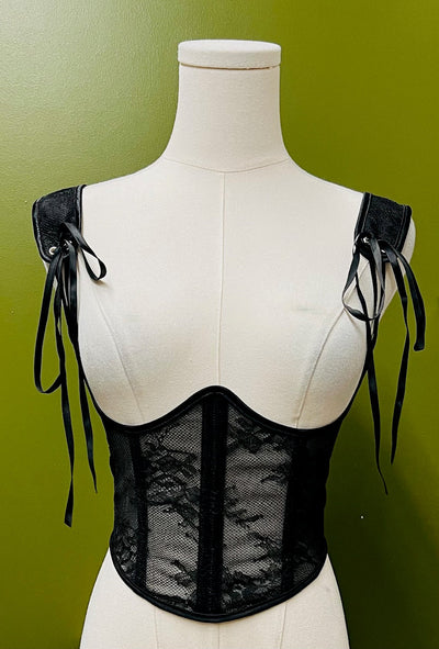 The Lydia FLORAL LACE Waist Cinching Corset