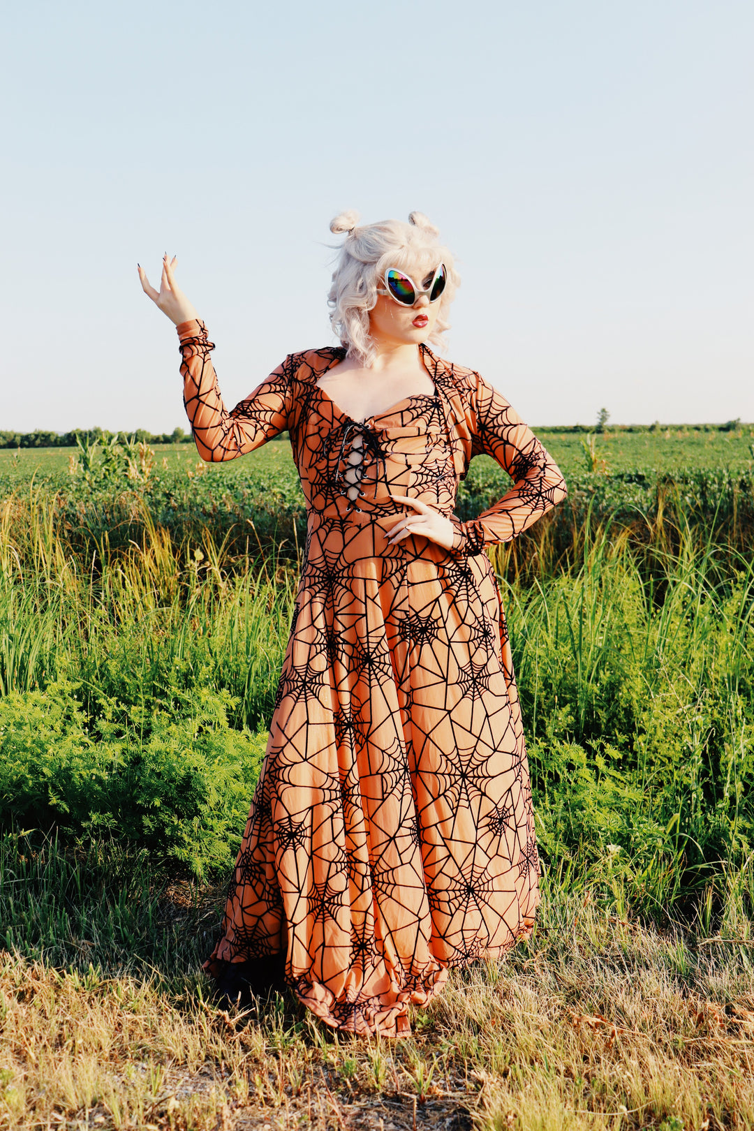 Willow Spiderweb Maxi Dress & Bolero (2 Colorways) – Daisy Jones' Locker
