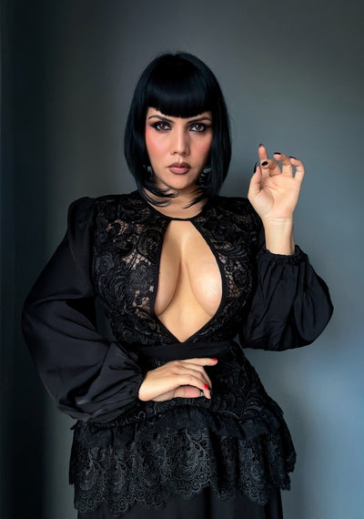 Lenore - Victorian Style Lace Maxi Dress