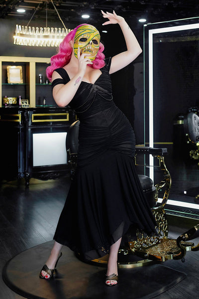 Mummy Ruched Illusion Dress